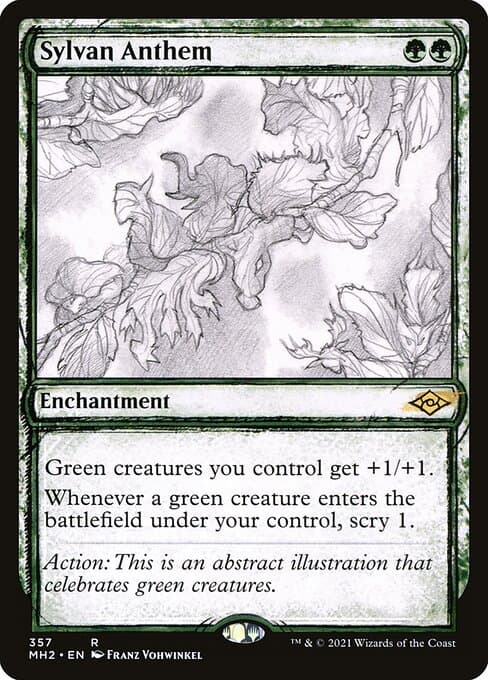Sylvan Anthem from Modern Horizons 2 (Rare)