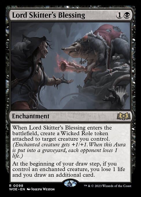 Lord Skitter's Blessing from Wilds of Eldraine Promos (Rare)