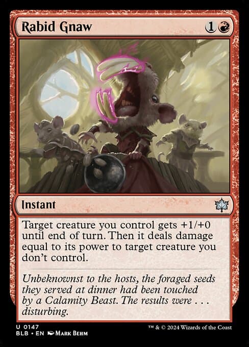 Rabid Gnaw from Bloomburrow (Uncommon)