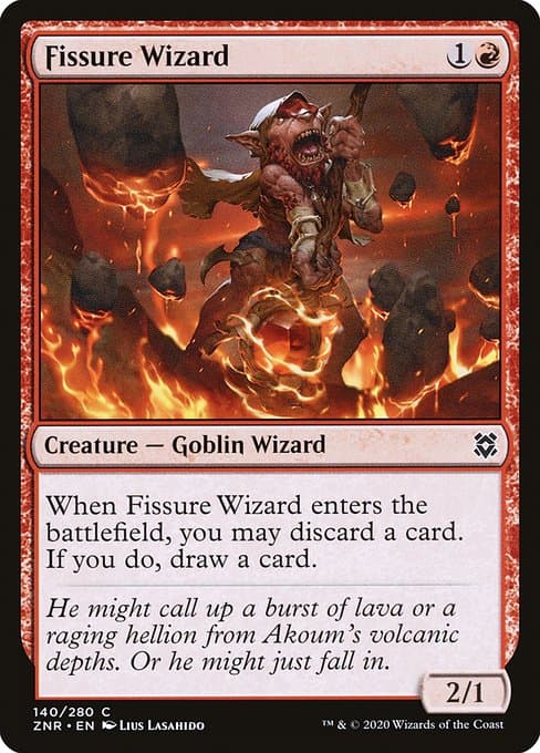 Fissure Wizard from Zendikar Rising (Common)