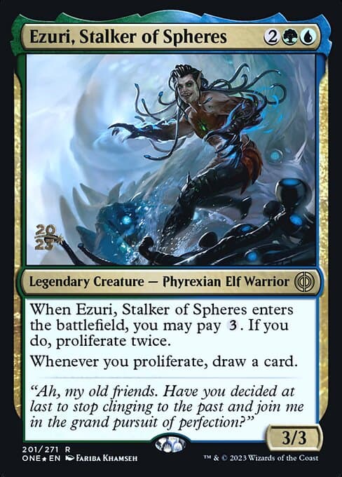 Ezuri, Stalker of Spheres from Phyrexia: All Will Be One Promos (Rare)