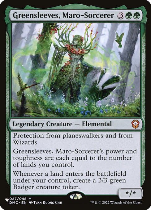Greensleeves, Maro-Sorcerer from The List (Mythic)