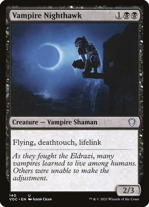 Vampire Nighthawk from Crimson Vow Commander (Uncommon)
