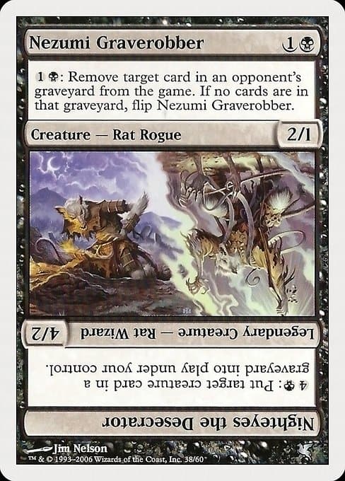 Nezumi Graverobber // Nighteyes the Desecrator (Uncommon)