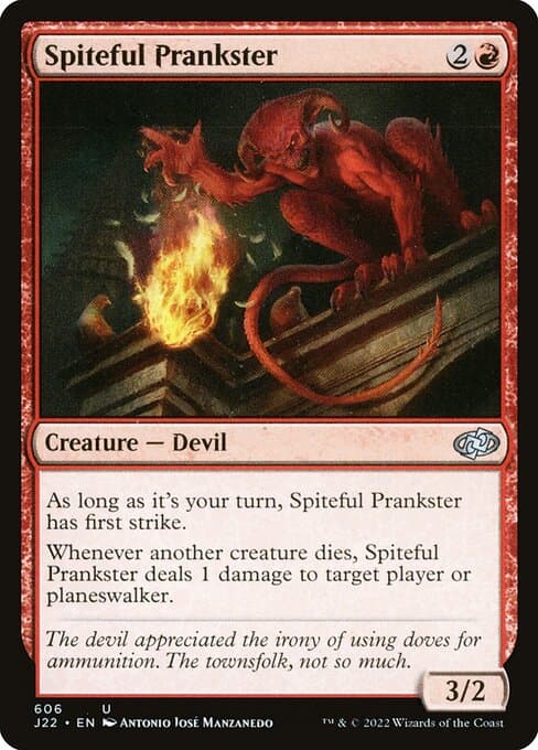 Spiteful Prankster from Jumpstart 2022 (Uncommon)