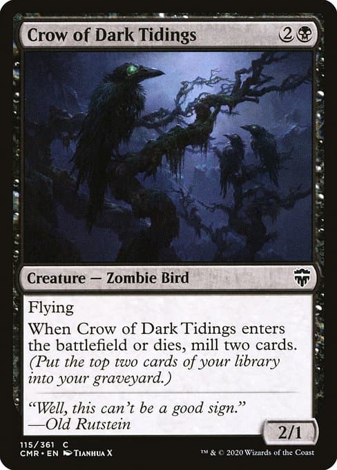 Crow of Dark Tidings from Commander Legends (Common)