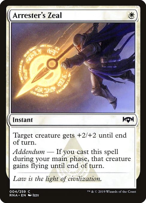 Arrester's Zeal from Ravnica Allegiance (Common)