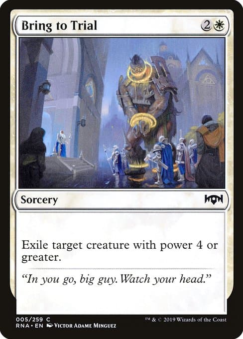 Bring to Trial from Ravnica Allegiance (Common)