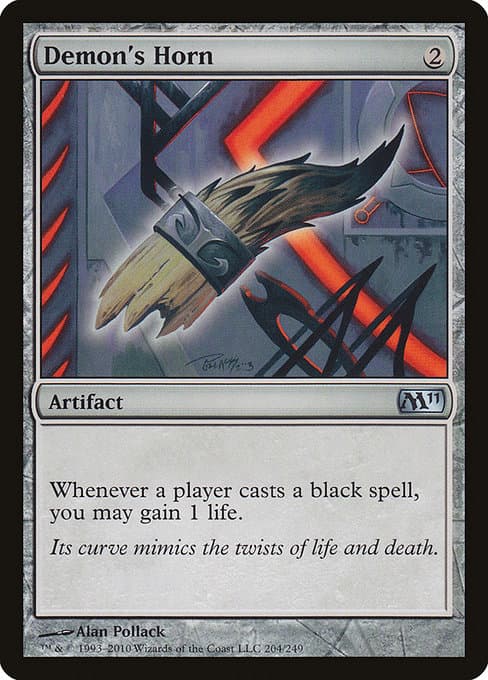 Demon's Horn from Magic 2011 (Uncommon)