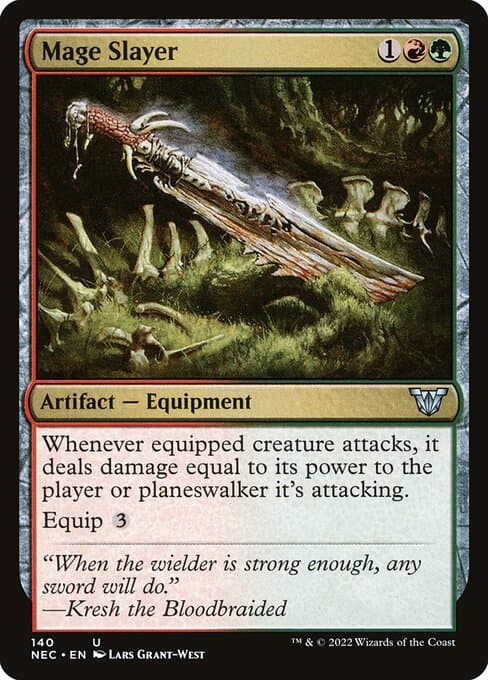 Mage Slayer from Neon Dynasty Commander (Uncommon)