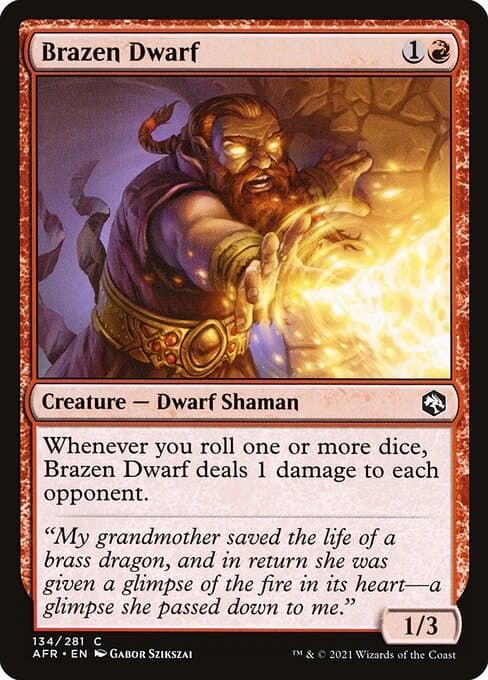 Brazen Dwarf from Adventures in the Forgotten Realms (Common)