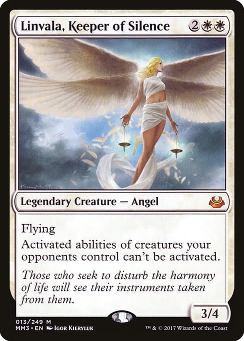 Linvala, Keeper of Silence from Modern Masters 2017 (Mythic)