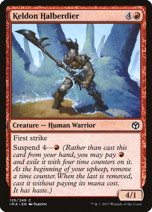 Keldon Halberdier from Iconic Masters (Common)