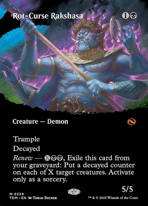 Rot-Curse Rakshasa from Tarkir: Dragonstorm (Mythic)