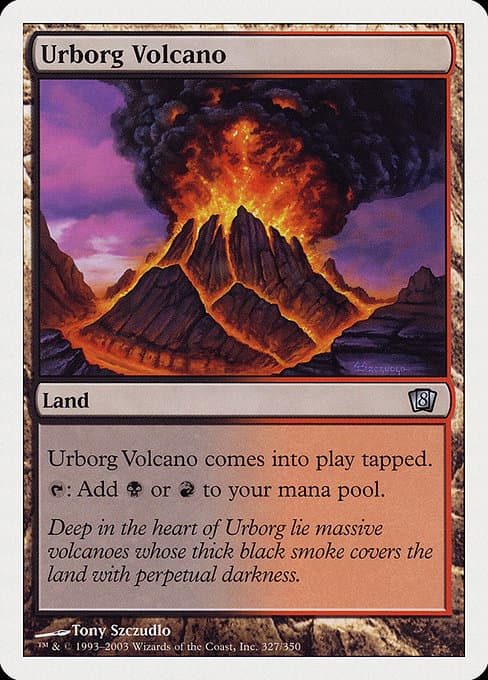 Urborg Volcano from Eighth Edition (Uncommon)