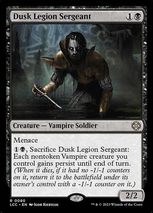 Dusk Legion Sergeant from The Lost Caverns of Ixalan Commander (Rare)