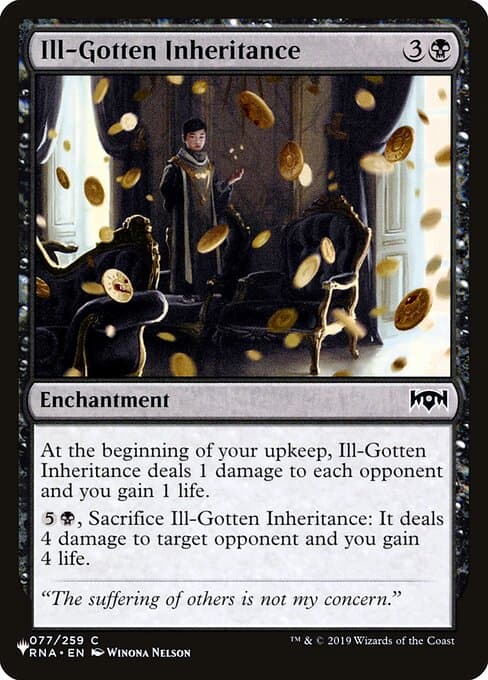 Ill-Gotten Inheritance from The List (Common)
