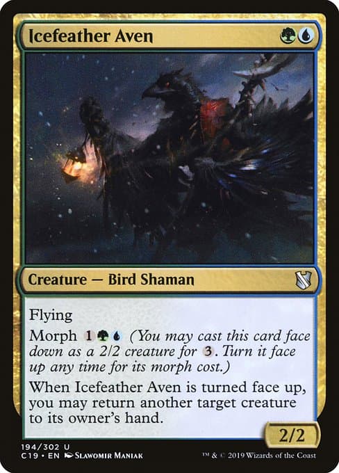Icefeather Aven from Commander 2019 (Uncommon)