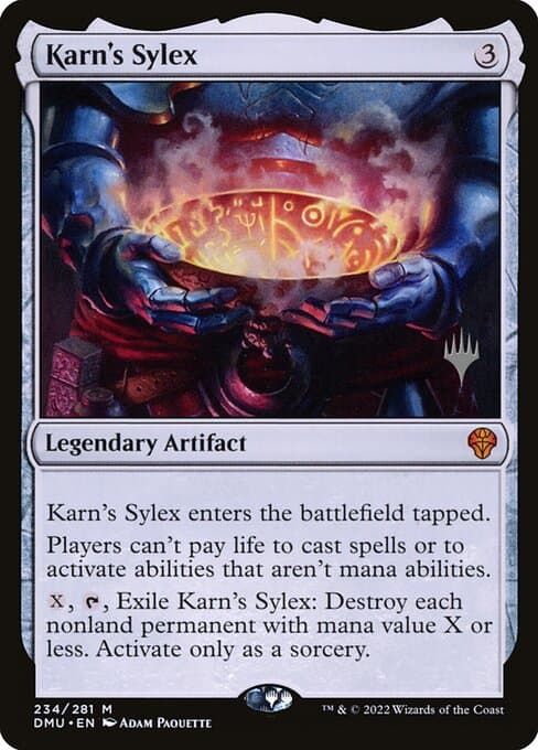 Karn's Sylex from Dominaria United Promos (Mythic)