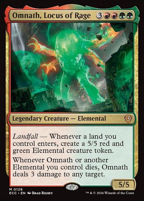 Omnath, Locus of Rage from Lorwyn Eclipsed Commander (Mythic)