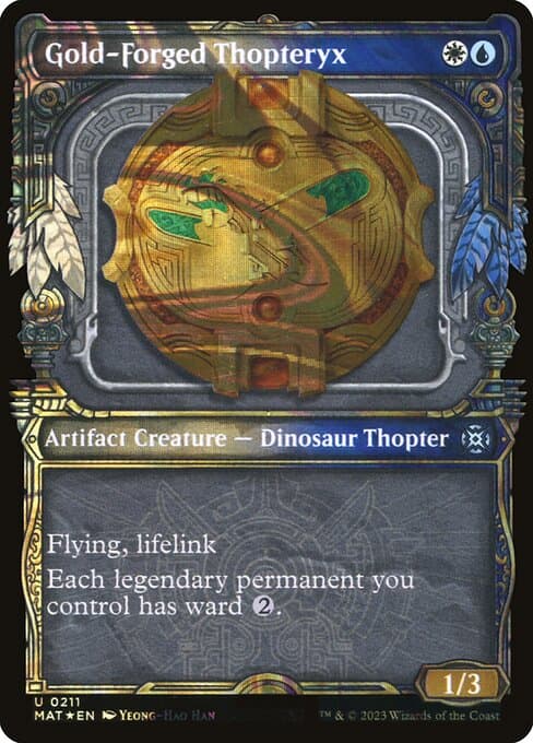 Gold-Forged Thopteryx from March of the Machine: The Aftermath (Uncommon)