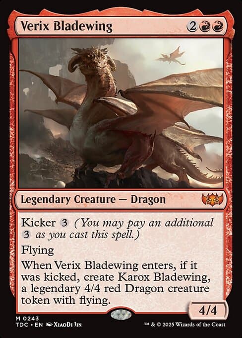 Verix Bladewing from Tarkir: Dragonstorm Commander (Mythic)