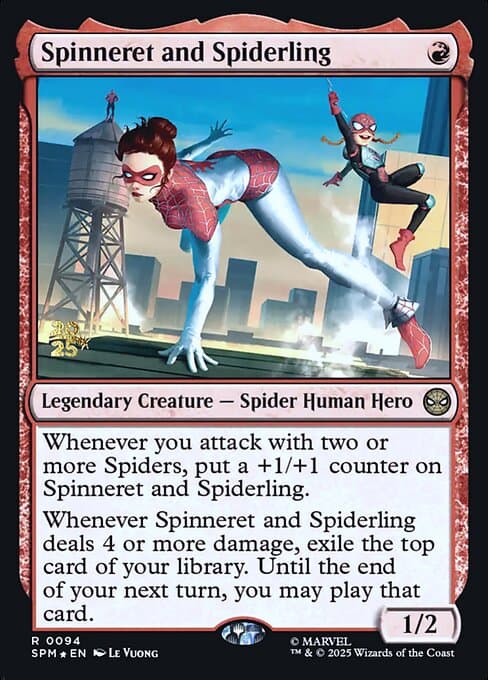 Spinneret and Spiderling (Rare)