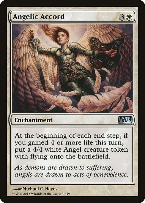 Angelic Accord from Magic 2014 (Uncommon)
