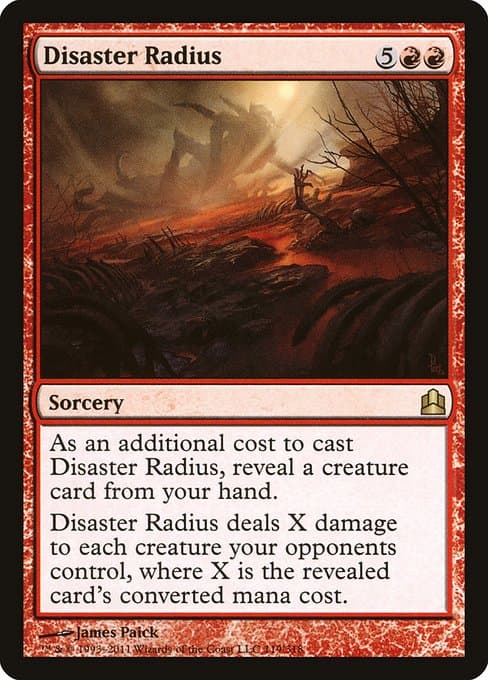Disaster Radius from Commander 2011 (Rare)