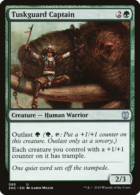 Tuskguard Captain from Zendikar Rising Commander (Uncommon)