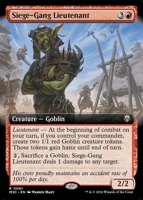 Siege-Gang Lieutenant from Modern Horizons 3 Commander (Rare)