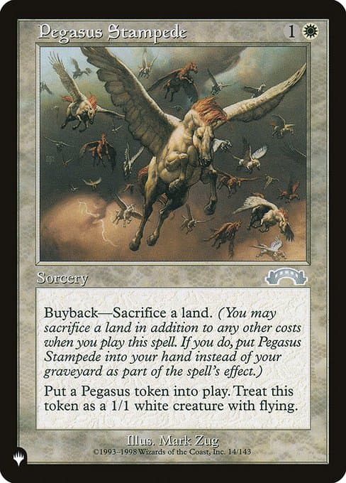 Pegasus Stampede from The List (Uncommon)