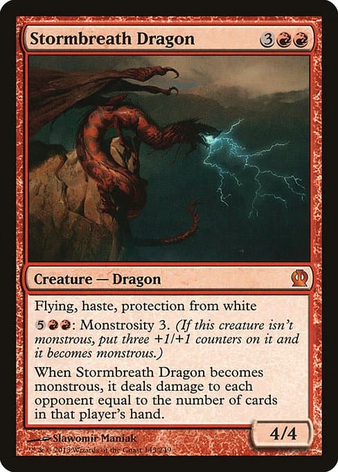 Stormbreath Dragon from Theros (Mythic)