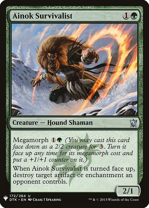 Ainok Survivalist from The List (Uncommon)