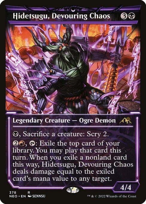 Hidetsugu, Devouring Chaos from Kamigawa: Neon Dynasty (Rare)
