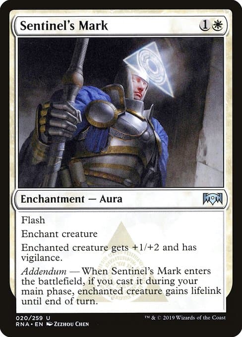 Sentinel's Mark from Ravnica Allegiance (Uncommon)