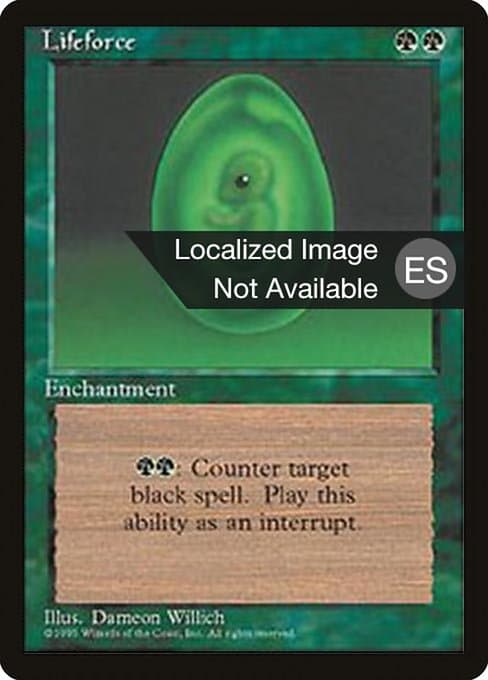 Lifeforce from Fourth Edition Foreign Black Border (Uncommon)