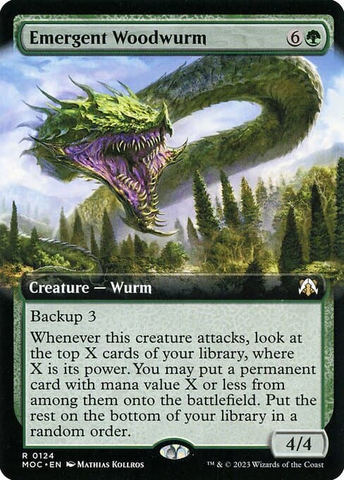 Emergent Woodwurm from March of the Machine Commander (Rare)