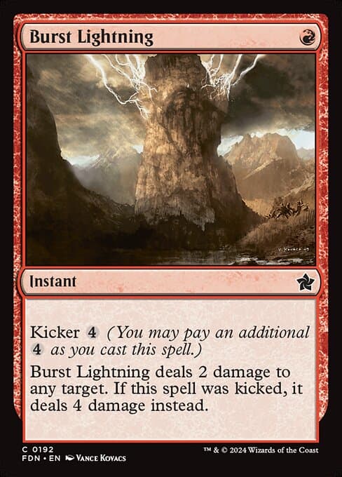 Burst Lightning from Foundations (Common)
