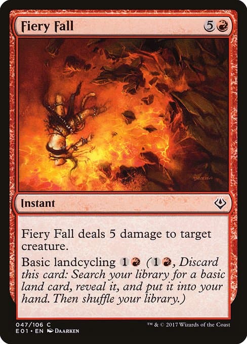 Fiery Fall from Archenemy: Nicol Bolas (Common)