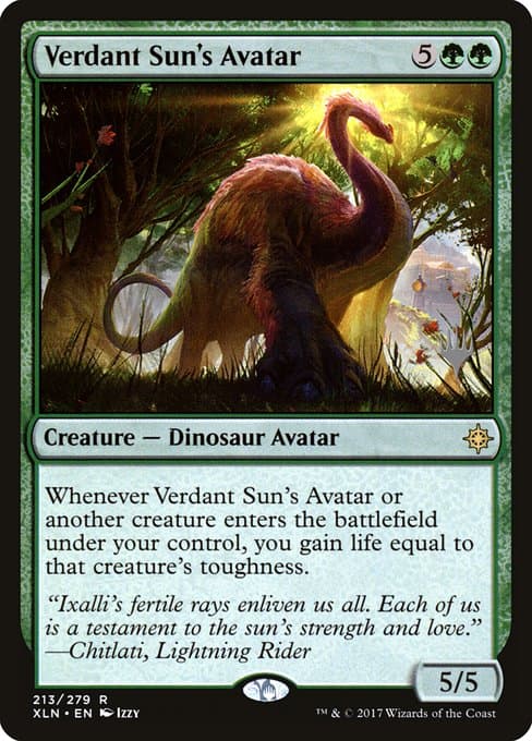 Verdant Sun's Avatar from Ixalan Promos (Rare)