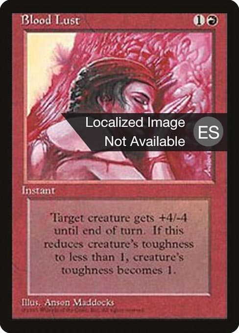 Blood Lust from Fourth Edition Foreign Black Border (Common)