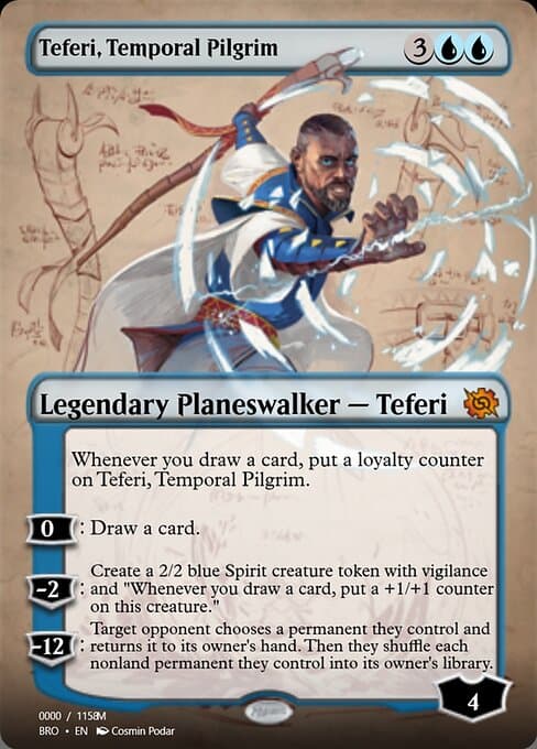 Teferi, Temporal Pilgrim from Magic Online Promos (Mythic)