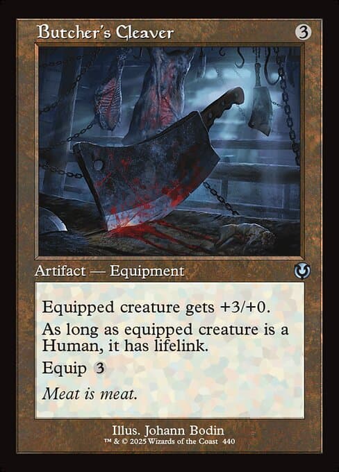 Butcher's Cleaver from Innistrad Remastered (Uncommon)