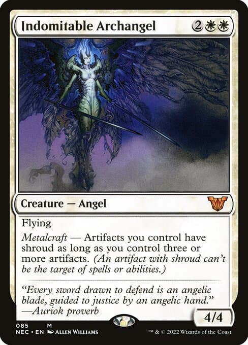 Indomitable Archangel from Neon Dynasty Commander (Mythic)