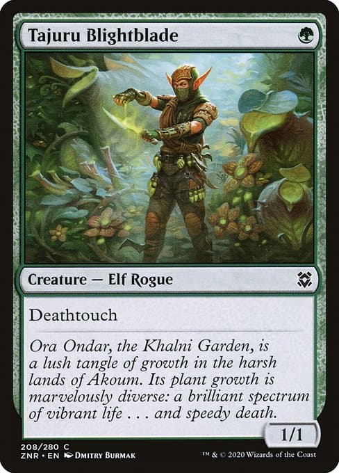 Tajuru Blightblade from Zendikar Rising (Common)