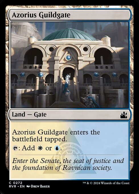 Azorius Guildgate from Ravnica Remastered (Common)