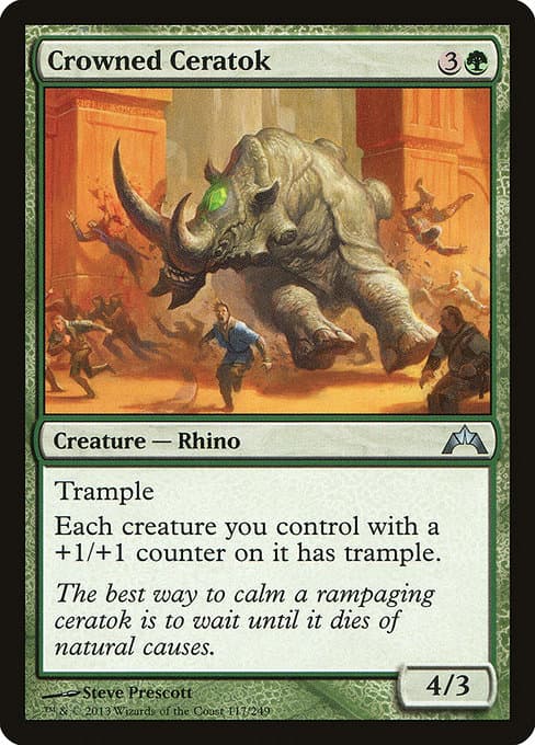 Crowned Ceratok from Gatecrash (Uncommon)