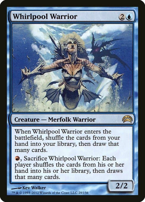Whirlpool Warrior from Planechase 2012 (Rare)
