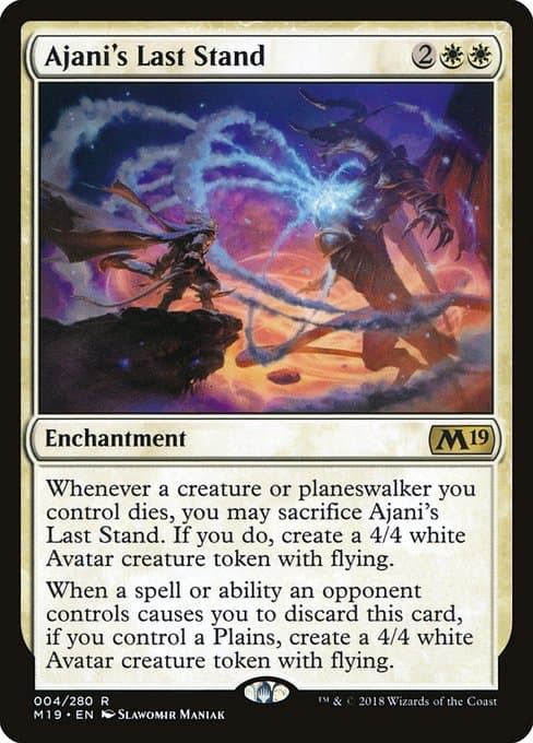 Ajani's Last Stand from Core Set 2019 (Rare)